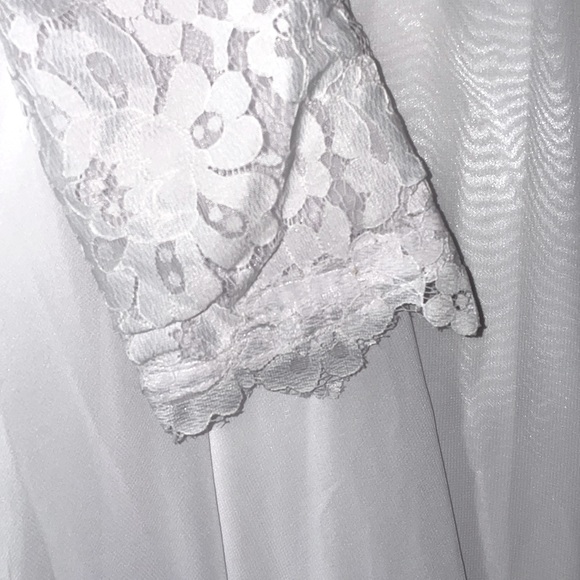 👰🏻♀️Boho V-neck A-line Long Sleeve Lace V-Back Wedding Dress👰🏻♀️NWT~4 - Picture 10 of 16